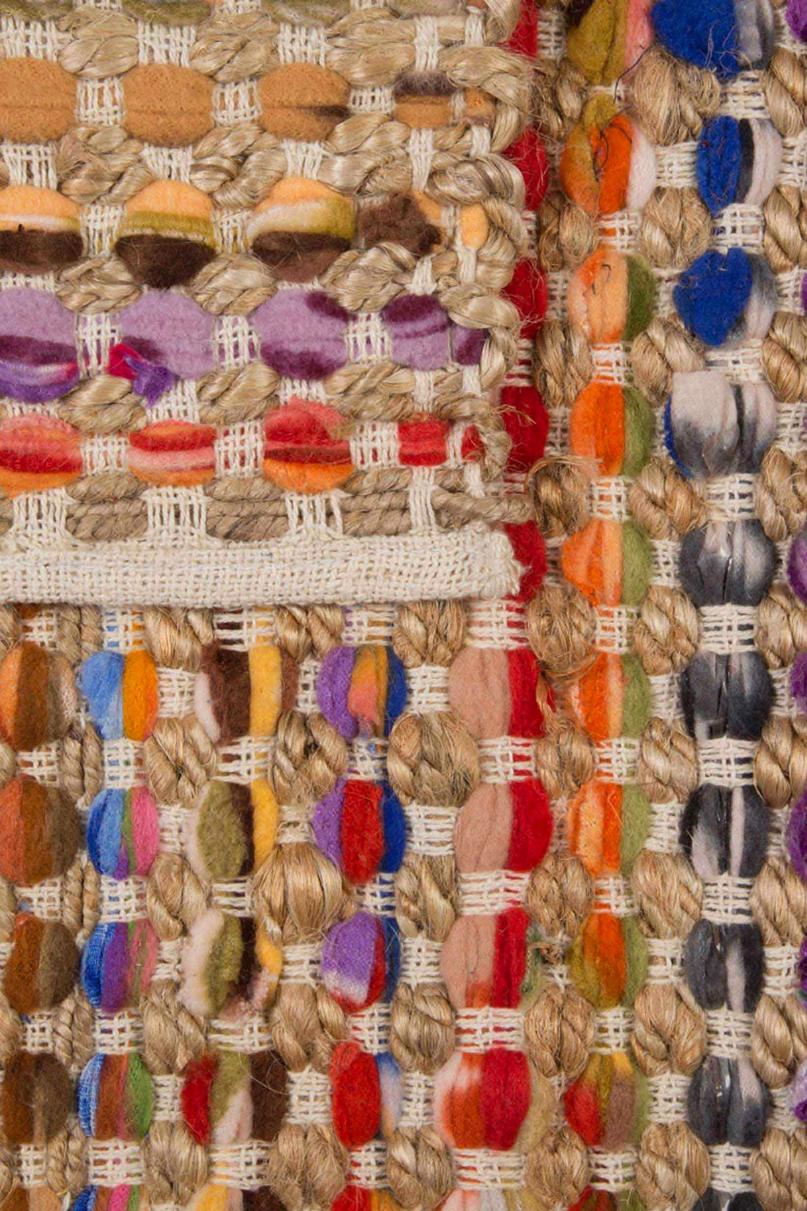 Alfombra de yute y tela multicolor Cando - Image 12