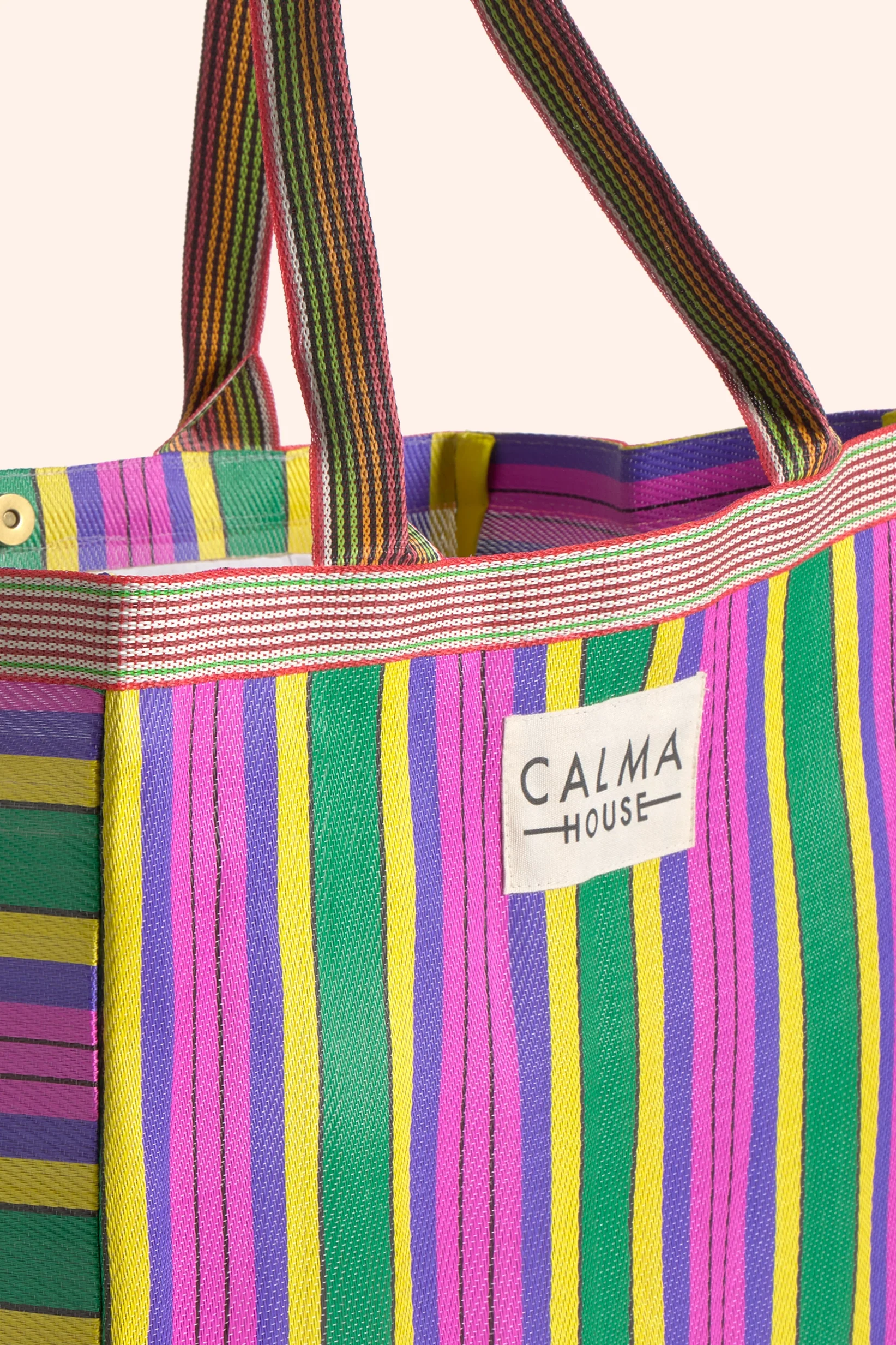 Bolsa shopper de PET reciclado amarillo Berlin - Image 6