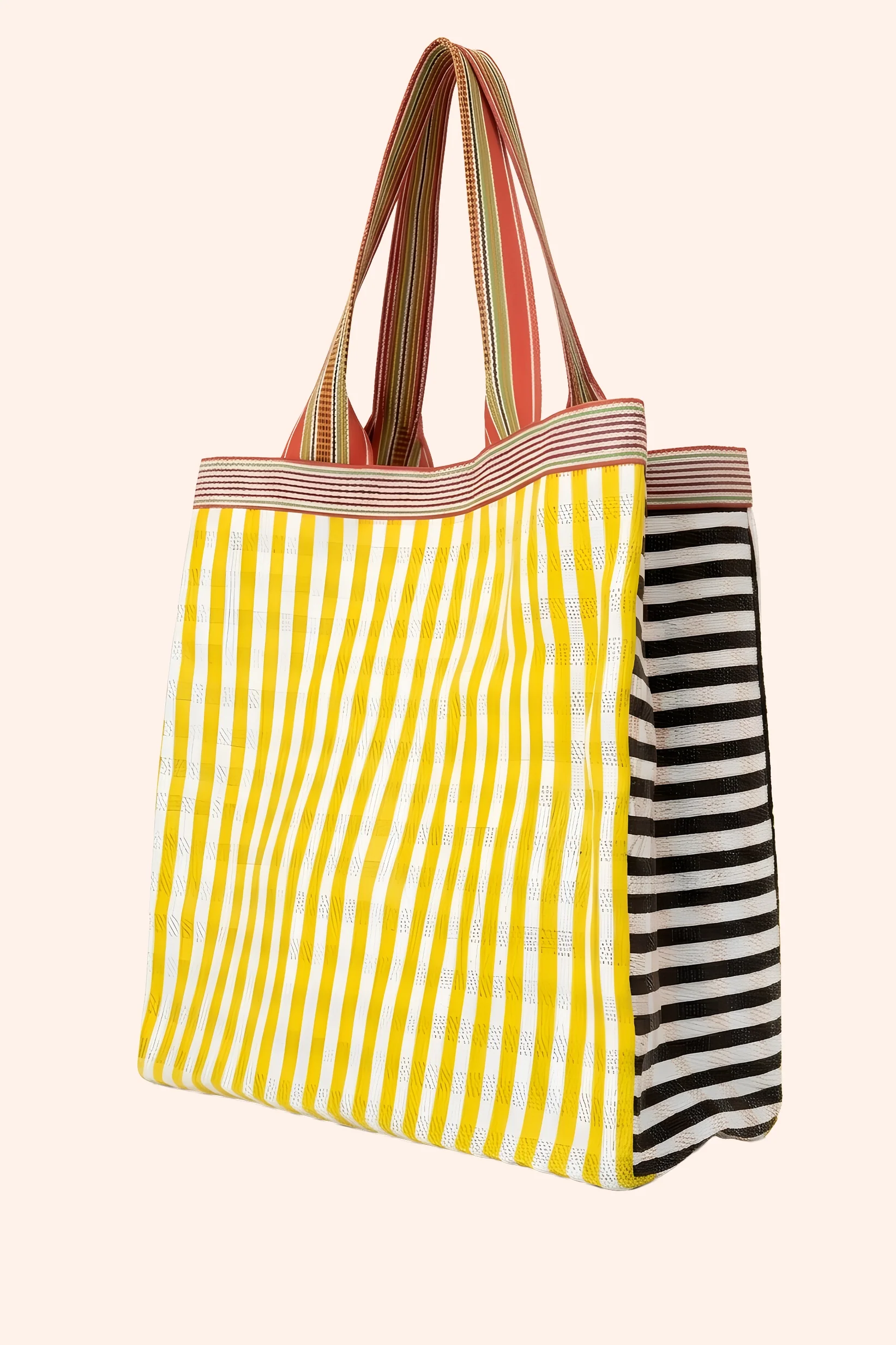 Bolso de PET reciclado amarillo y negro Berlin - Image 7
