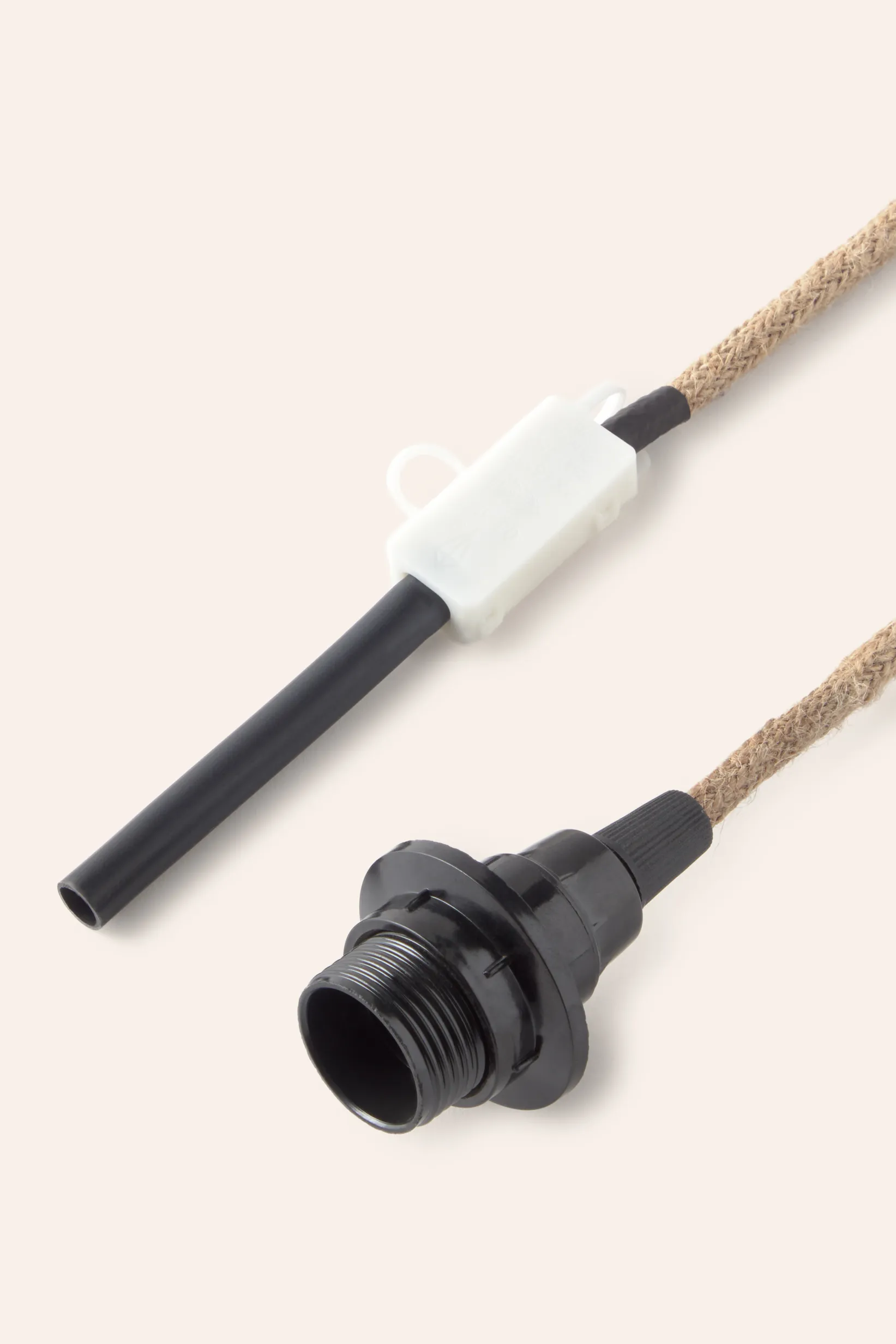 Cable de yute para lámpara con instalación eléctrica - Image 4