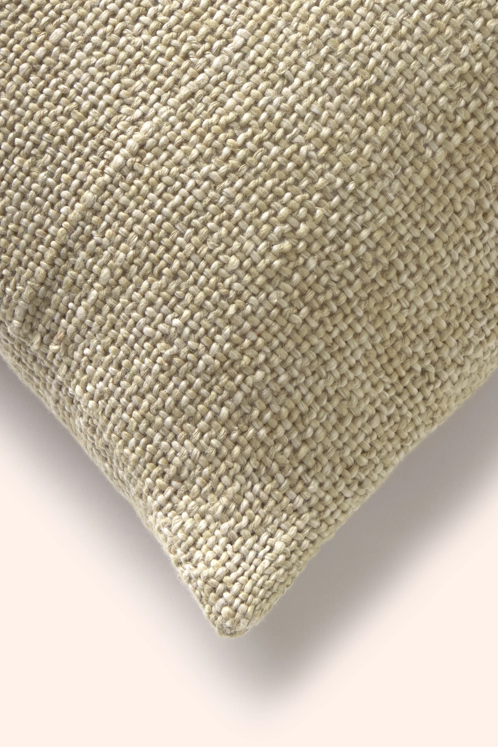Funda de cojín cuadrada de punto de algodón beige Corts - Image 6
