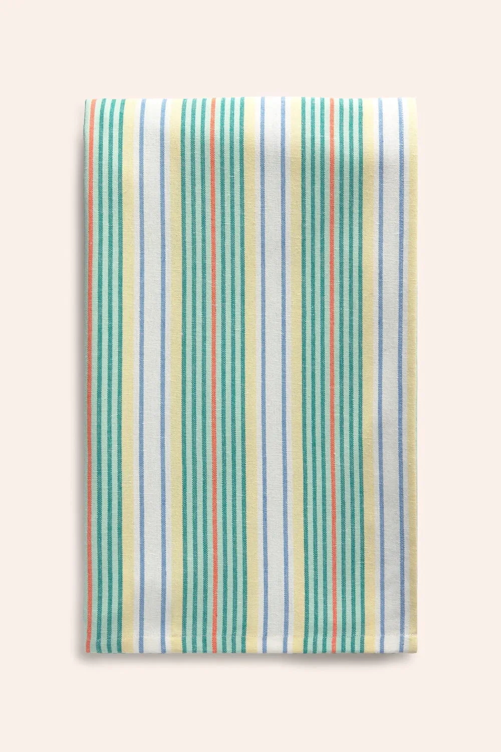 Funda de sofá de algodón reciclado a rayas turquesas Haití - Image 5