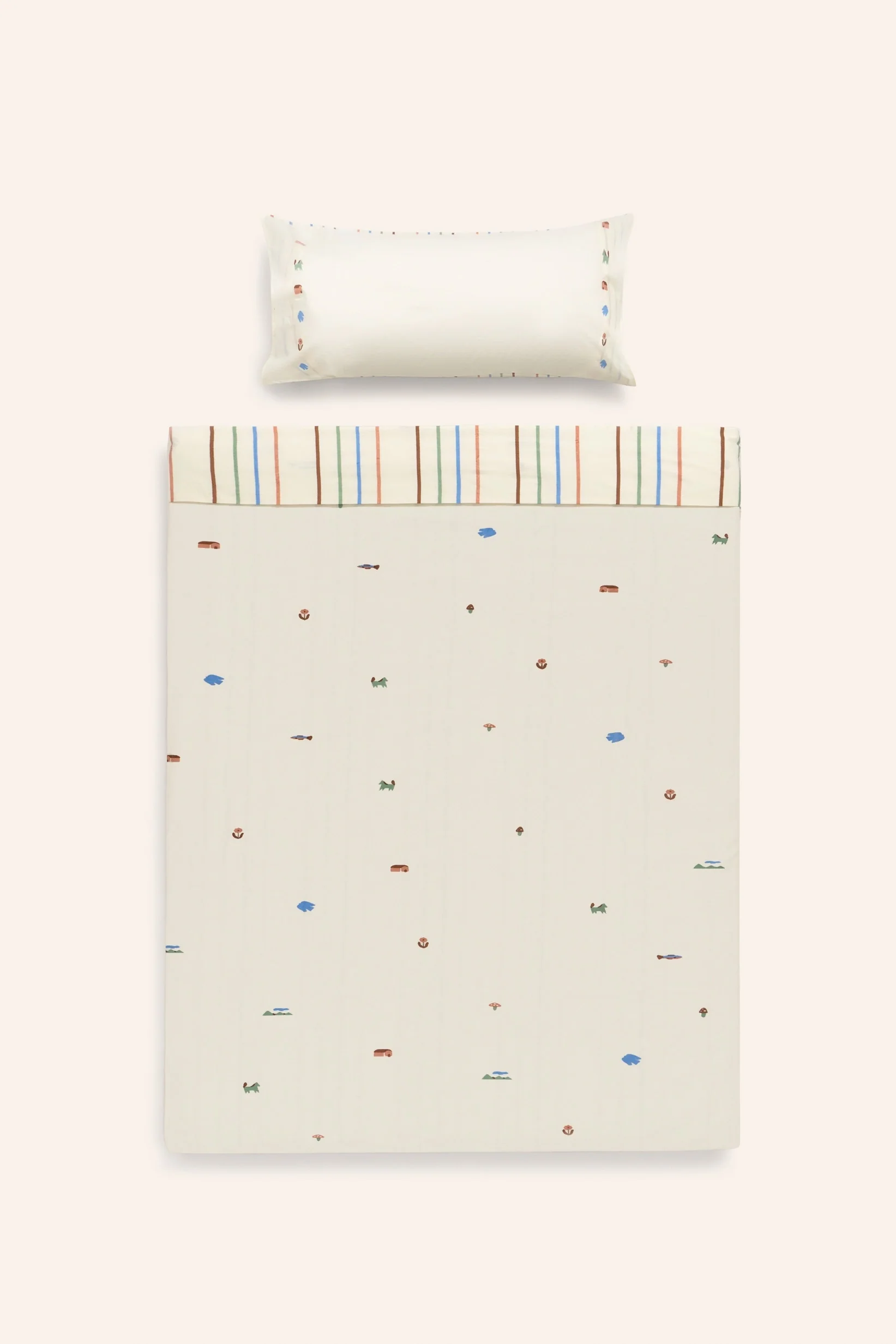 Funda nórdica + juego de almohada con print multicolor Camp - Image 10