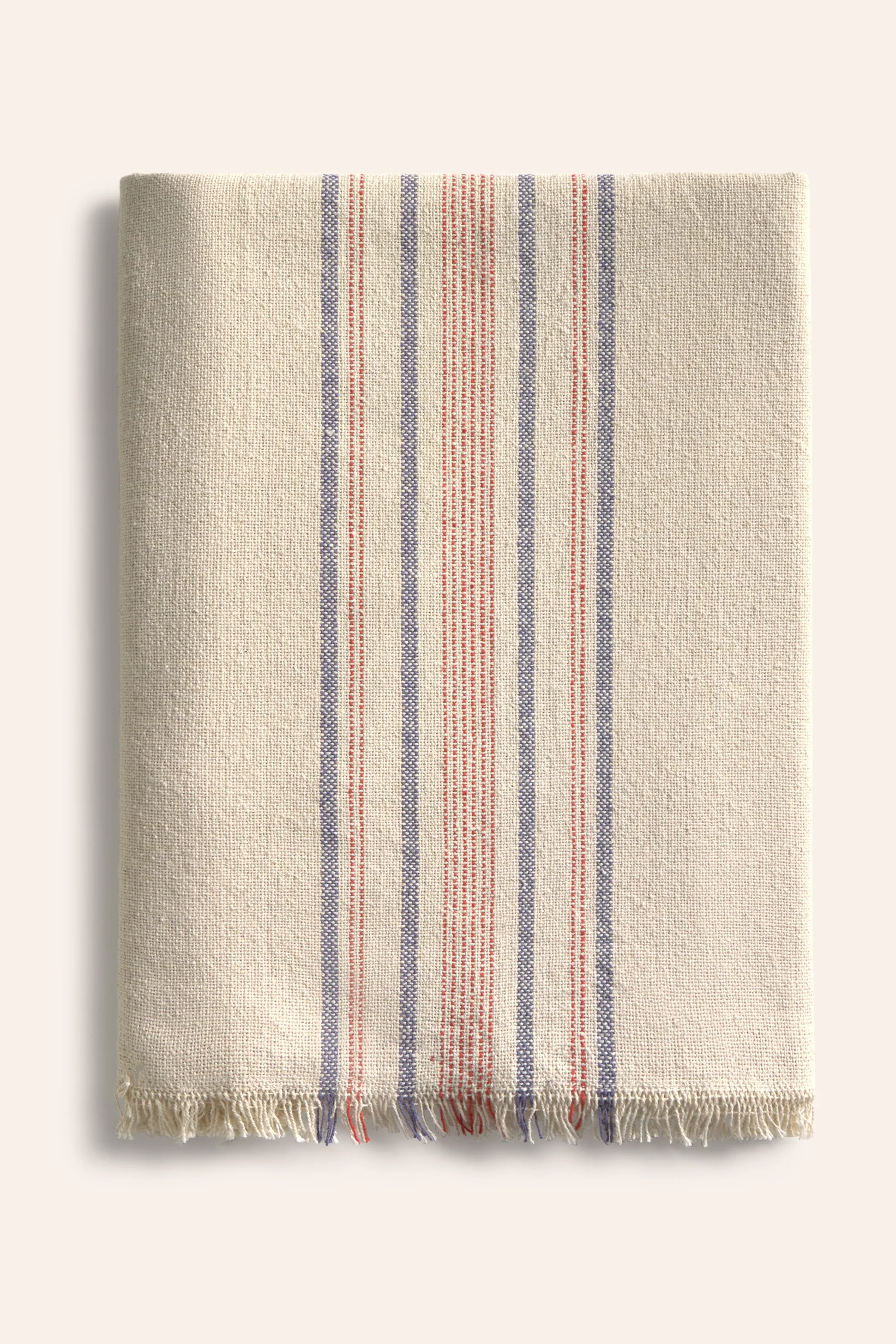 Plaid de algodón de alto gramaje con raya tejida roja y azul Born - Image 4