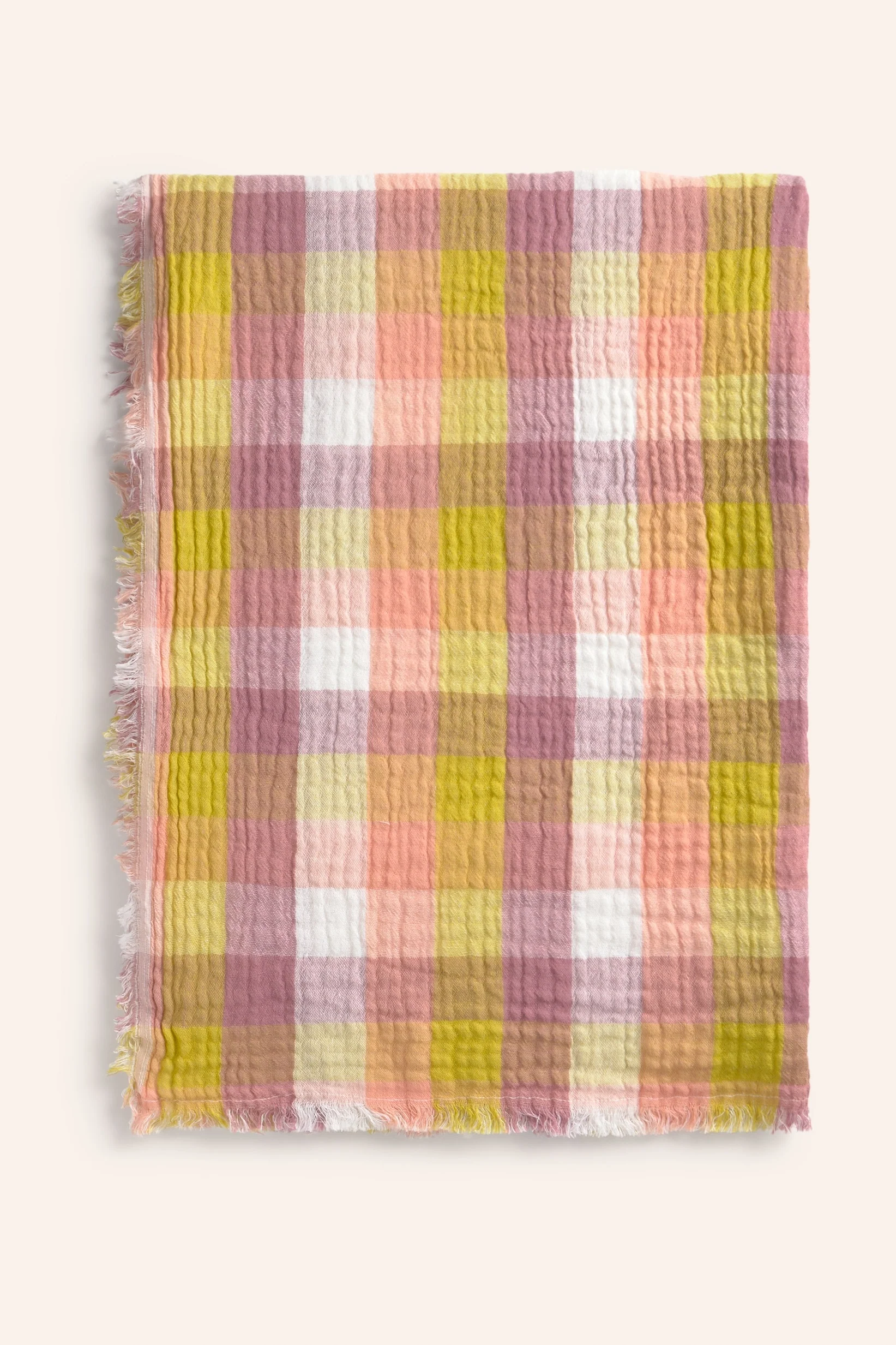 Plaid de algodón vichy multicolor Nasau - Image 4