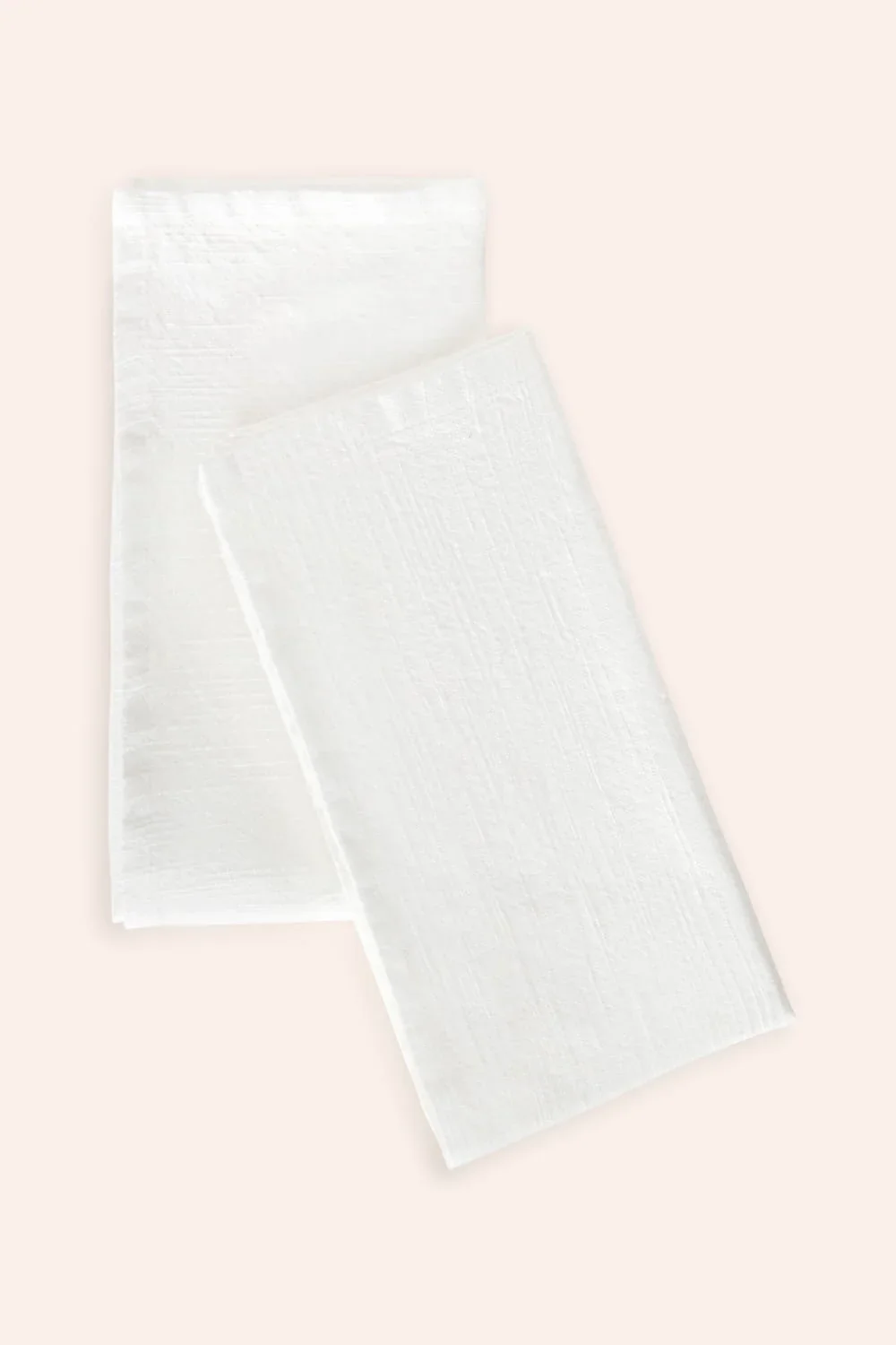 Set de 2 servilletas de algodón blanco Gavema - Image 5